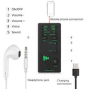 Microphone Adapter Voice Changer Device Sound Card For Computer Laptop Phone