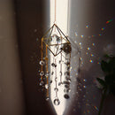 Crystal Windchimes Ornament Lighting Ball Home Hanging Pendant Decor (C) Newly