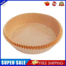 150x Air Fryer Paper Liner Non Stick Steaming Wood Pulp Paper Mats (Beige)