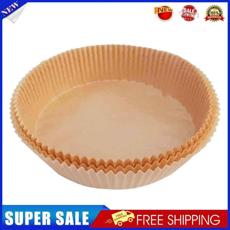 150x Air Fryer Paper Liner Non Stick Steaming Wood Pulp Paper Mats (Beige)