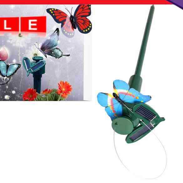 Solar Powered Dancing Flies Fluttering Butterflies Garden Yard Decoration Ge