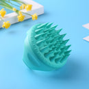 Silicone Hair Washing Comb Scalp Head Massager Hair Cleaning Tool (Green) Newly