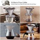 Coffee Filter Reusable Coffee Maker Slow Drip Pour Over Coffee Dripper