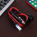 12~14V 30A Fuse 4Pin Short Wave Power Supply Cord Cable for ICOM IC-7000 IC-7600
