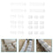 24pcs 6/8/24 Pin Cable Comb for 3.0-3.6mm PC Power Cables Wiring (White)