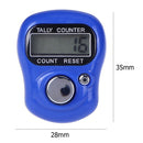Stitch Marker Row Finger Ring Counter Electronic Tally Counter (Dark Blue) Newly