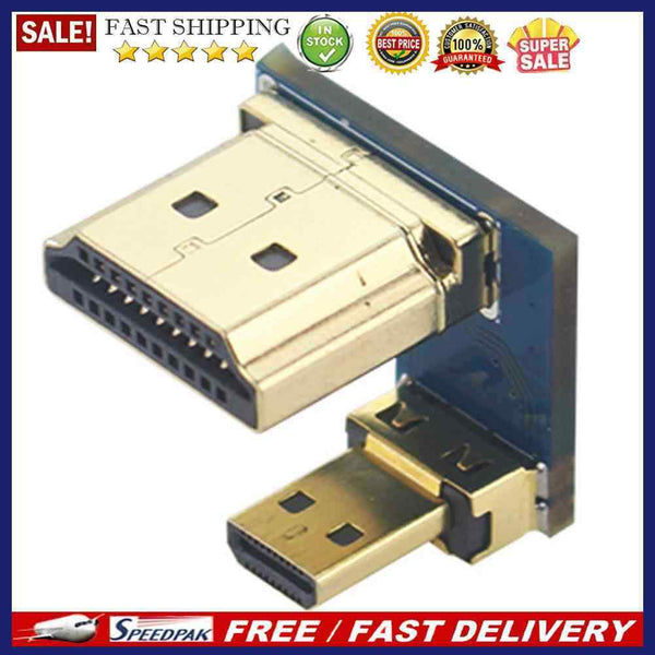 Micro HDMI to HDMI Converter HDMI Screen Connector Adapter for Raspberry Pi 4B