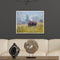 DIY Oil Painting By Numbers Kit Horses Eat Grass Hand Painted Picture Home Decor
