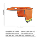 Summer Covers Hard Hat Neck Shield Sun Visor Protection (2pcs Orange)