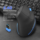 ZELOTES F-35A 2.4GHz Wireless Vertical 2400DPI Adjustable Optical PC Mouse
