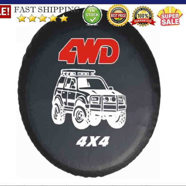 LITTOU Universal 4WD 4X4 Nero in pelle PVC Borsa per Pneumatici