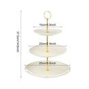 Tools Round Platter Food Serving Holder Cake Display Rack 3 Tier Cake Stand