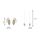 Style Women Leaf Stud Earrings Ear Studs Leaf Ear Thread Jewelry Accessories