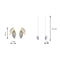 Style Women Leaf Stud Earrings Ear Studs Leaf Ear Thread Jewelry Accessories