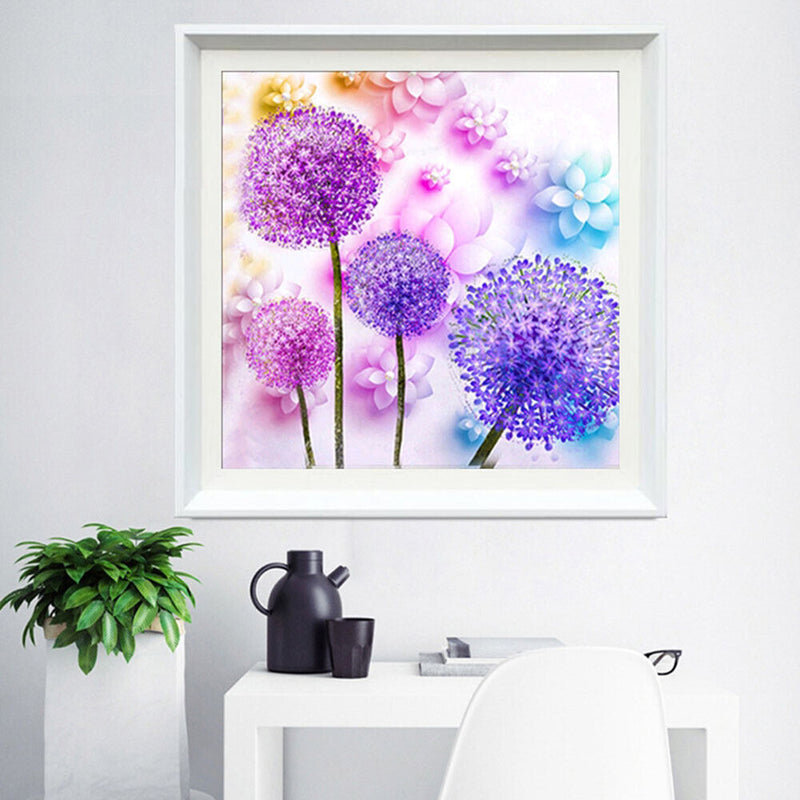 Dandelion 5D Full Diamond Painting Embroidery DIY Cross Stitch Home Decor Newly