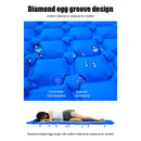 Tent Camping Mat Inflatable Hiking Portable Travel Sleeping Pad (Navy Blue)