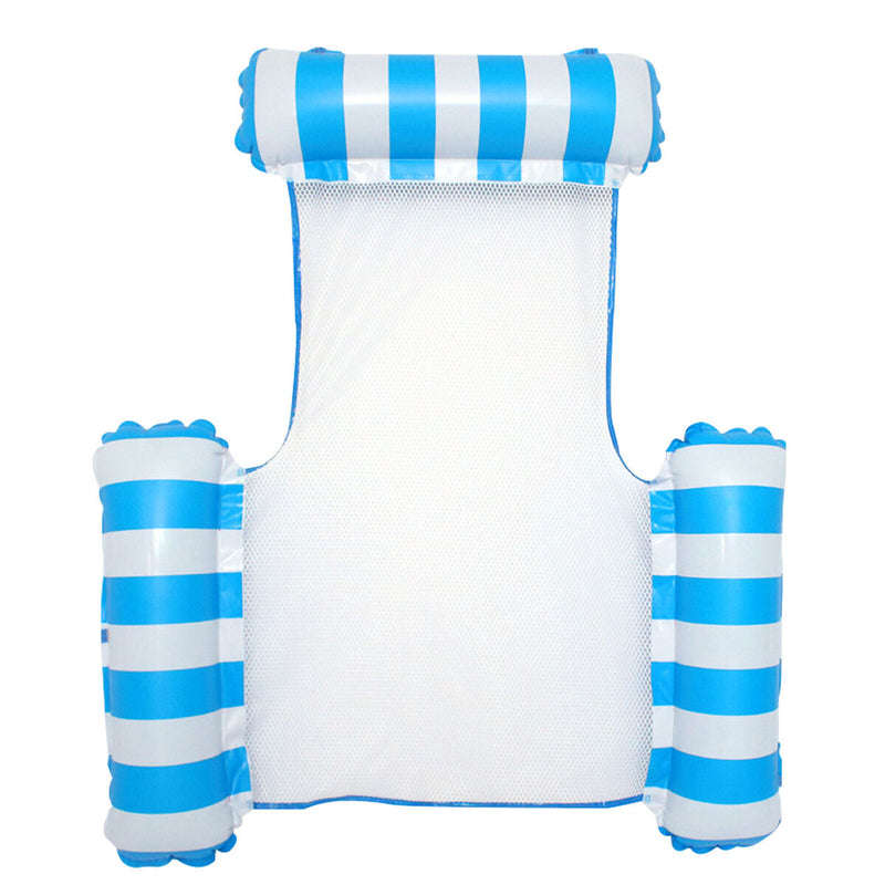 Swimming Pool Float Hammock Multi-Purpose Inflatable Lounge (Light Blue) Newly