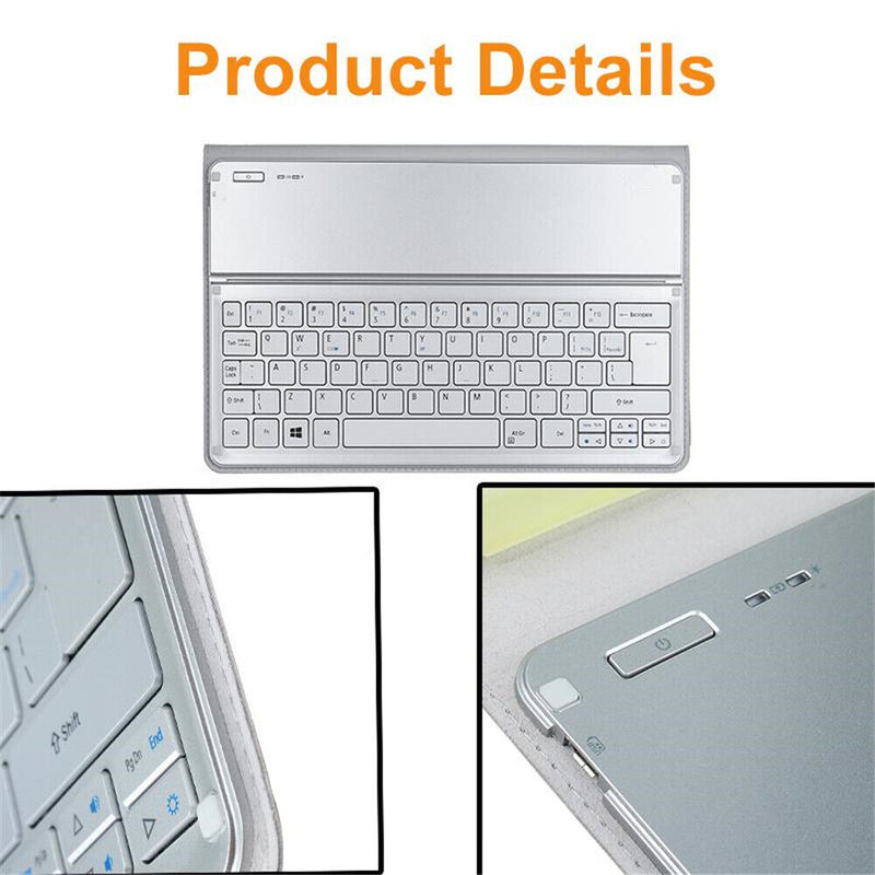Bluetooth Keyboard Dock and Tablet Case KT-1252 Silve For Acer Iconia Tab W700