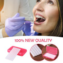5pcs Scent Dental Orthodontics Wax Teeth Gum Braces Bracket (Peach) Newly