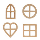 Tree DIY Crafts Wood Frame Carved Embellishment Wooden Ornaments Scrapbooking