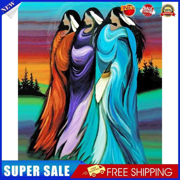 Three Sisters Oil Paint By Numbers Kit DIY Acrylic Painting on Canvas Decor