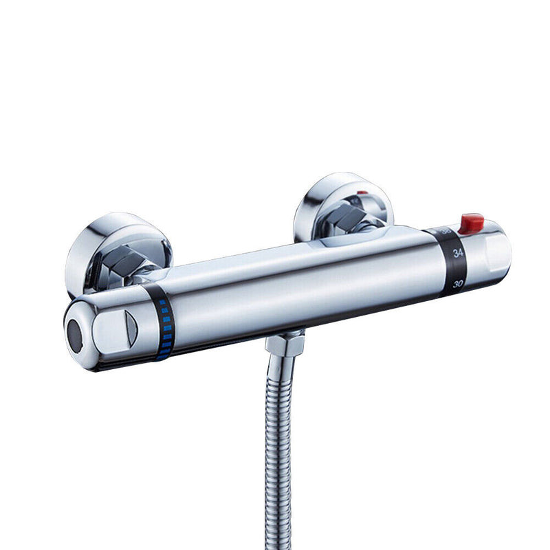 Zinc Alloy Bathtub Thermostatic Mixer Tap Solar Temperature Control Faucet Valve