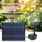 2W 6V Solar Water Pump Panel Home Garden Pond Pool Aquarium Fountain Kits #F