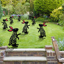 Acrylic Hollow Easter Bunny Ornaments Backyard Lawn Stake Yard Decor (C) Newly