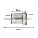Pcs Professional Inline Gas 4 mm Kit Motorcycle Gasoline Clear Hose Fuel Filter