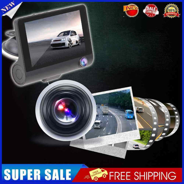 Driving Recorder3 Lens Front and Rear Monitoring High-Definition Dual 1080p-1416