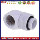 G1/4 Thread 90 Degree Fitting Adapter Rotary Water Cooled Connector(White)