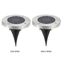 12 LED Solar Buried Light Waterproof Outdoor Lawn Ground Lamp (Warm White)