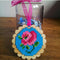 DIY Crafts Wood Wooden Cross Stitch Jewelry Pendant Embroidery Key Ring Making