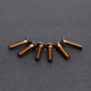 6pcs/lot Burnt Titanium Car Steering Wheel Bolts Hex Head Bolts (M5x20mm) Newly