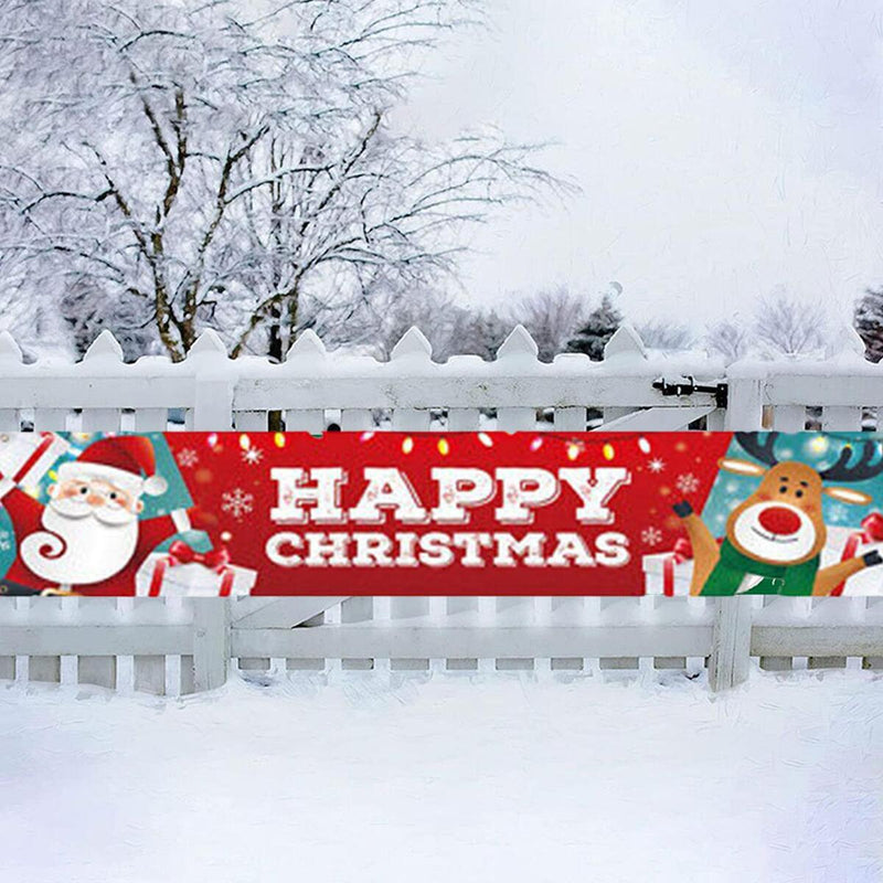 Frohe Weihnachten Outdoor Banner hängende Zeichen Home Xmas Dekoration Ornament.