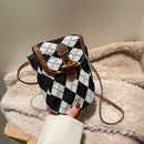 Women Simple Jacquard Shoulder Bag Female Mini Wallet All-match Travel Handbags