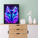 Full Cross Stitch Art Paint 11CT Stamped Glitter Fox Embroidery Wall Ornament
