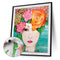 Flower Beauty Oil Paint By Numbers DIY Coloring Picture Kits for Adults Children