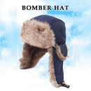 Winter Cap Windproof Warm Bomber Ski Cap Men Women Ear Flaps Faux Fur Headwea