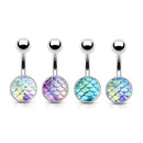 Navel Dangle Navel Ring Mermaid Belly Bars Body Piercing Bar 316L Medical Steel