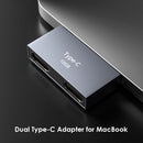 USB C HUB Docking Station for MacBook Thunderbolt 3 Dual Type-C Adapter (A)