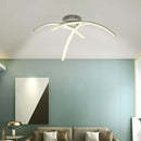 LED Ceiling Lamp 85-265V Forked Shaped Curved Modern Lamp (Warm Light 3LED)