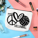Women Cosmetic Bag Linen Pencil Bag Waterproof Printed Canvas Travel Bag Gifts