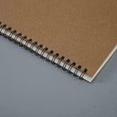 100 Pages Dot Grid Kraft Cover Coil Journal Notebook Favor School A5 S1H4 R2T2