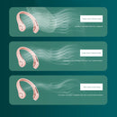 Mini Bladeless Hanging Neck Fan USB Rechargeable Summer Air Cooler (Pink)