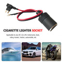 Car Cigarette Lighter Charger Cable Female Socket Plug Connector Adapter Holder