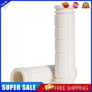 Soft BMX MTB Cycle Mountain Bicycle Bike Handle bar Rubber End (white)