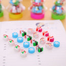 Santa Tree Mini Rubber Set School Office Supplies Cute Merry Christmas Erasers
