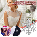 2022 Christmas Wedding Crystal Snowflake Brooch Pin Costume Jewellery Gifts~