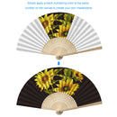 Folding Fans Flowers DIY Painting By Numbers Fans Art Craft Home Decor for Gi